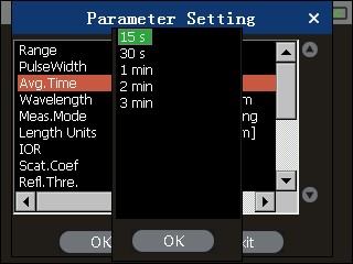 Setting the Measurement Avg. Time